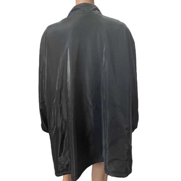 DENNIS BASSO Leopard Print & Shimmery Black Reversible Jacket XXL - Picture 3 of 15